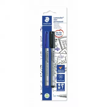 Staedtler Lumocolor F 316 ASBK2D Folienstift nicht permanent, 2 Stück