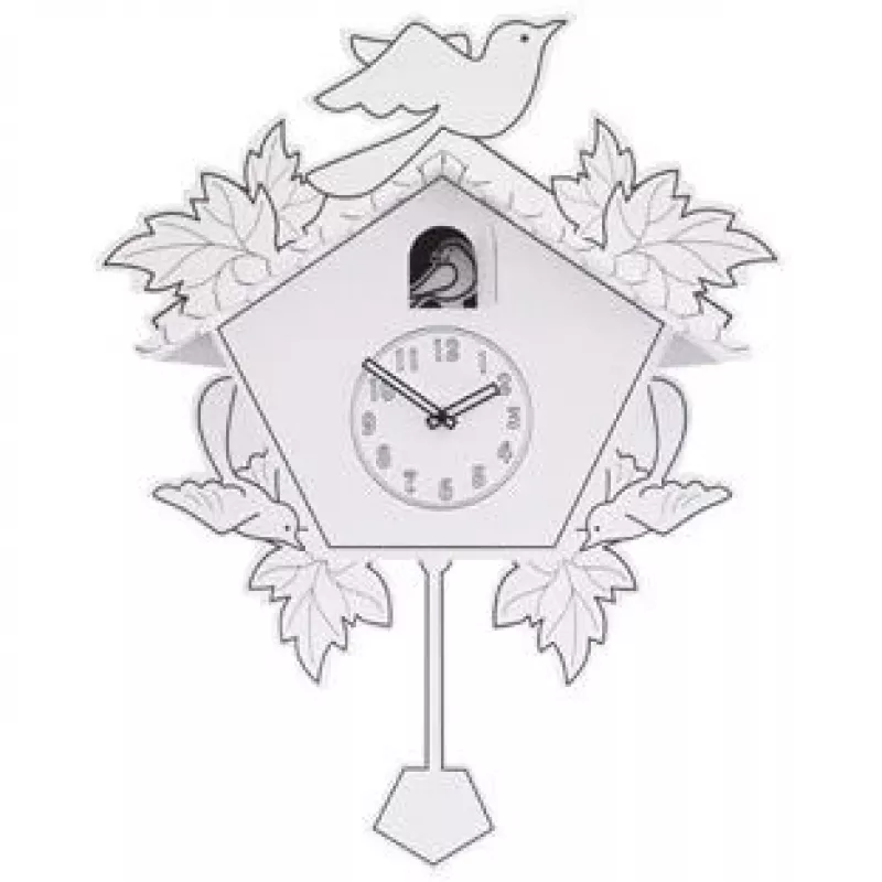 NeXtime Uhr 2999 Cuck a Do It Yourself, 40 x 55 cm, Wand, Weiß