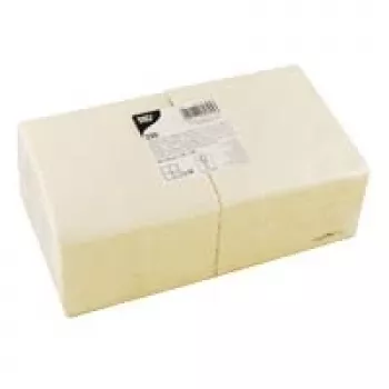 Papstar SERVIETT.25X25CM Creme (82895)
