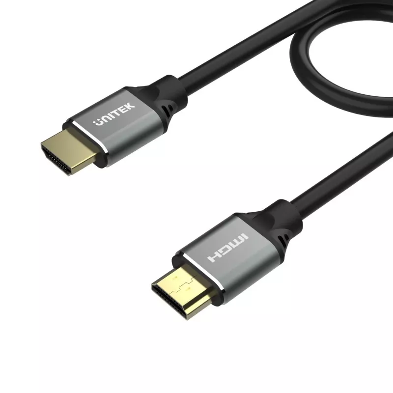 HDMI-Kabel Unitek C137W 1,5 m, HDMI 2.1, 48 Gbit/s, 4K/8K 2160p, 120 Hz, ARC, Ethernet, goldbeschichtet