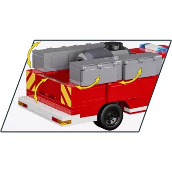 Aufbaubares Konstruktionsspielzeug Cobi RAM 3500 Feuerwehrwagen COBI-24612 2-in-1-Modellset