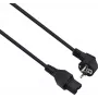 Stromkabel Helos 262773 Schwarz 1,8 m CEE7/7 C15 Kupplung