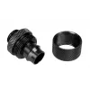 Kompressionsanschluss Bitspower G1/4 Zoll Außengewinde auf 16/11 mm Gerade — schwarz matt