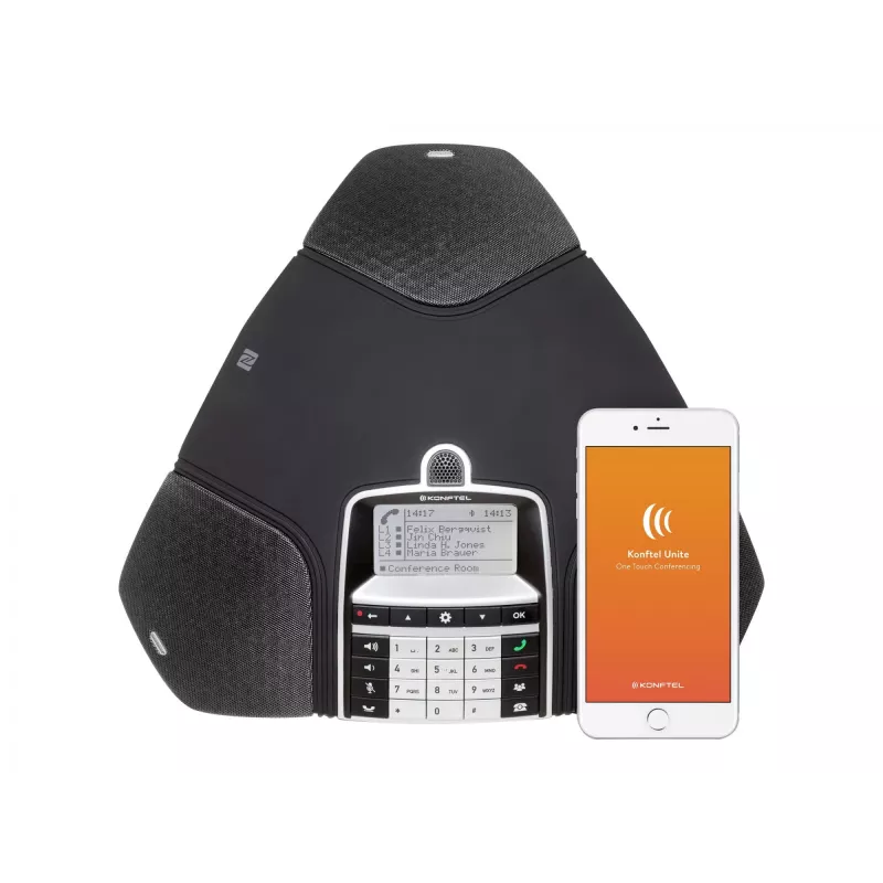Konftel 300IPx - VoIP-Konferenztelefon - SIP v2 - Liquorice Black - für Konftel C50300IPx Hybrid