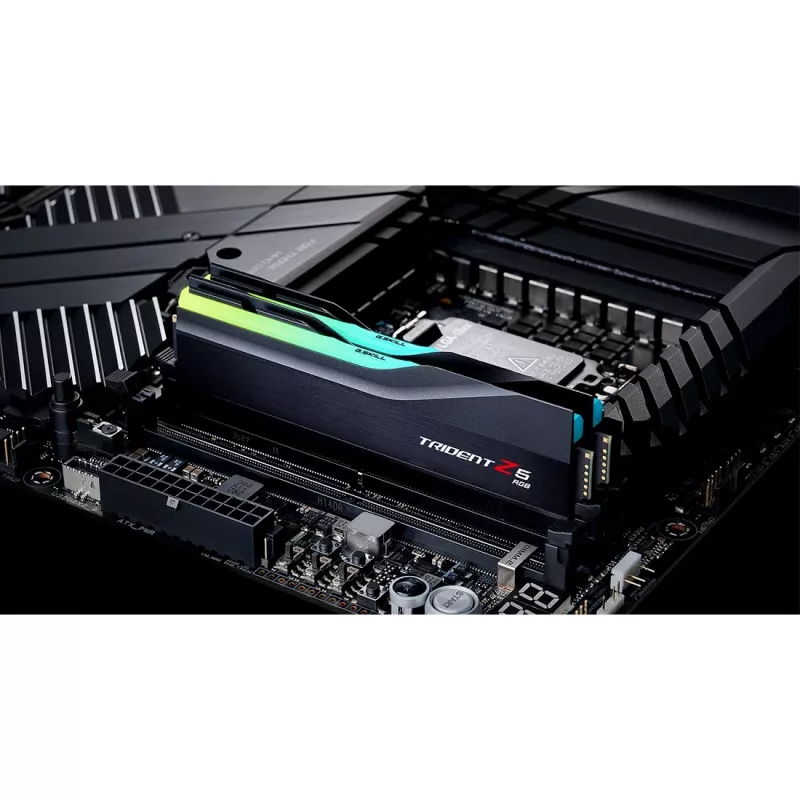 DIMM 32 GB DDR5-5600 (2x 16 GB) Dual-Kit, Arbeitsspeicher schwarz, F5-5600J4040C16GX2-TZ5RK, Trident Z5 RGB, INTEL XMP