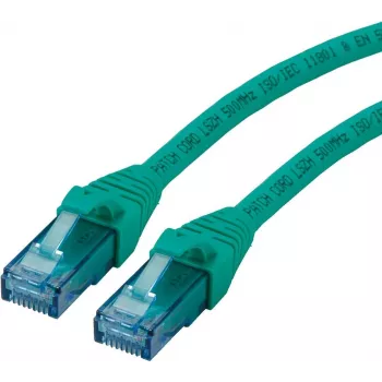 ROLINE - Patch-Kabel - RJ-45 (M) auf RJ-45 (M) - 2 m - UTP - CAT 6a - Halogenfrei, geformt, verseilt - Grün (21.15.2732)