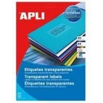 Wetterfeste Etiketten agipa 119025 transparent 99,1 x 67,7 mm für Laserdrucker
