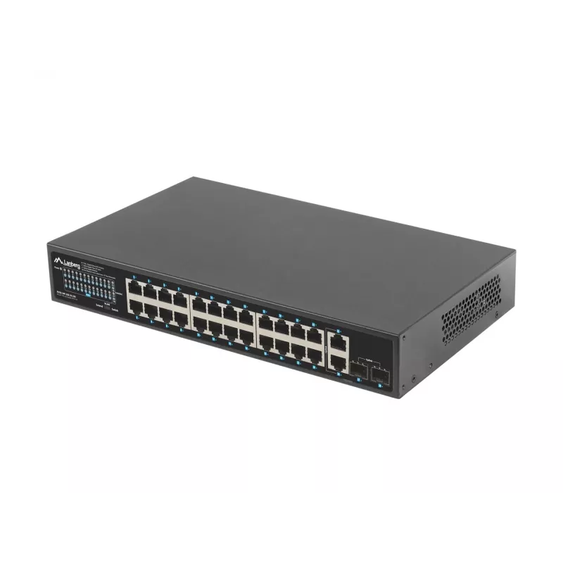 Unmanaged Switch Lanberg RSGE-24P-2GE-2S-250 24 Ports Rack-Montage