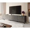 RTV-Schrank ABETO 200x42x52 Graphit/glänzend