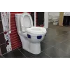 Toilettensitzerhöhung HERDEGEN Sahag 580540 Blau Weiß rund 410×420×110 mm Polypropylen, max. Belastung 185 kg