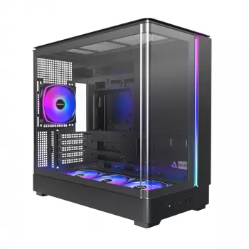 PC-Gehäuse Montech KING 15 PRO Schwarz — Midi-Tower für micro ATX / Mini-ITX