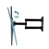 TV-Wandhalterung ESPERANZA ERW016 für 70-Zoll-Fernseher, schwarz, 45 kg Kapazität, VESA 75x75–400x400, neigbar 15°