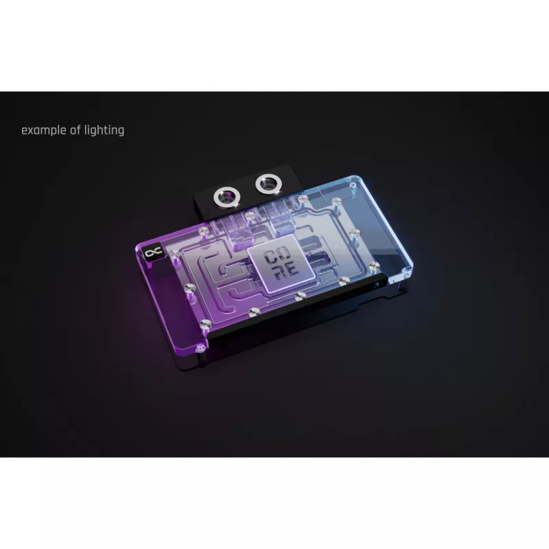Grafikkarten-Wasserkühler Alphacool RTX 5080 Phoenix Transparent Silber mit Backplate