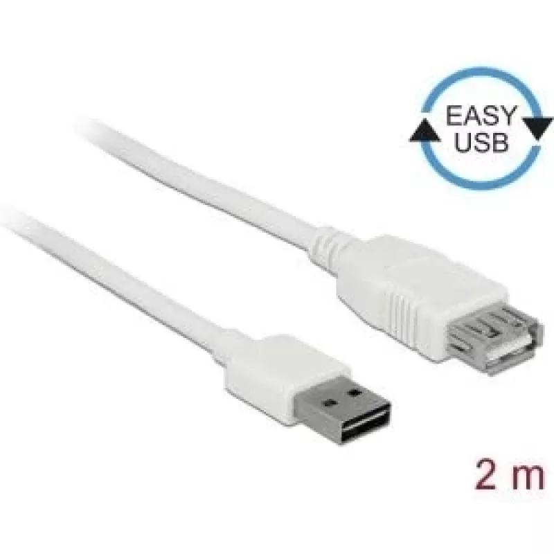 USB-Kabel DeLOCK 85200 USB 2.0 2 m Weiß
