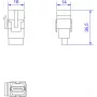 HDMI Keystone Jack Bachmann 918.0411 — HDMI 2.0 Modul für Keystone-Wandplatten und Patchpanels