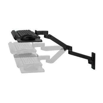 Tastaturklemme Ergotron LX Pro Wall Tastatur Arm schwarz Aluminium