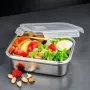 Lebensmittelbehälter Lurch Safety 1500 ml - Edelstahl-Lunchbox