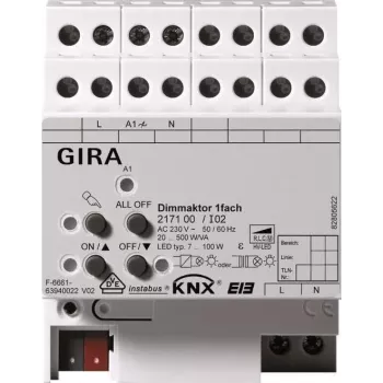 GIRA Aktor 217100 KNX/EIB Dimmen Single-gang 500W REG (217100)