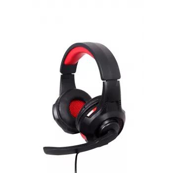 Kabelgebundenes Gaming-Headset GEMBIRD GHS-U-5.1-01 — Over-Ear, 5.1-Unterstützung, 20–20.000 Hz, 2 m Kabel, Rot/Schwarz