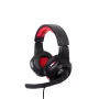 Kabelgebundenes Gaming-Headset GEMBIRD GHS-U-5.1-01 — Over-Ear, 5.1-Unterstützung, 20–20.000 Hz, 2 m Kabel, Rot/Schwarz
