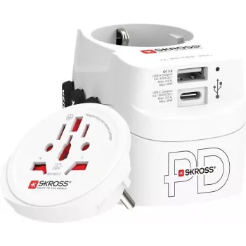 Skross Weltadapter PRO Light USB AC30PD (61663)