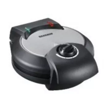 Severin WA 2103 Waffeleisen für 4 Waffeln 1200 W Schwarz, Silber