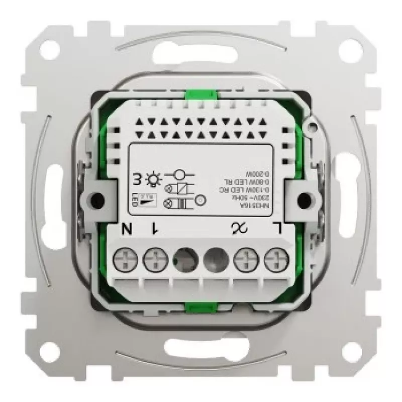 Dreh-LED-Dimmer Schneider Electric WDE002961, Multiwire, 200 W, Weiß