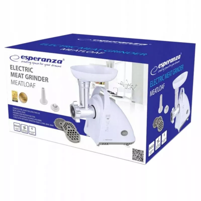 Elektrischer Fleischwolf ESPERANZA EKM031 1500W — leistungsstarker Fleischwolf für Zuhause