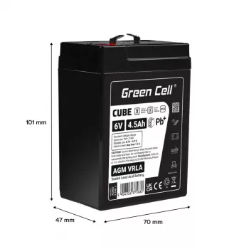 Batterie AGM VRLA 6V 4,5Ah IP54