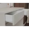 Desk top e shop MARINA 2S schlank KASZMIR — kompakter Schreibtisch mit 2 Schubladen, schmales Profil