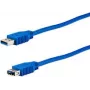 USB-Kabel e+p CC 318/1 USB 3.2 Gen 1 1,5 m Blau