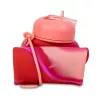 COOLPACK Silikon-Trinkflasche Pump 600 ml Mädchen Pink