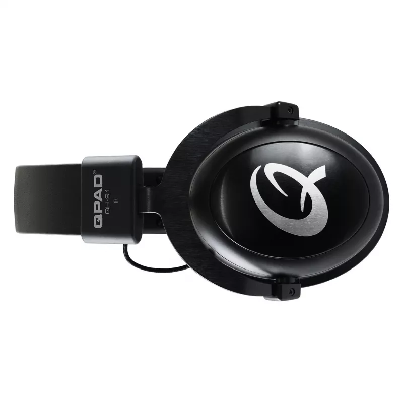 Headset QPAD QH-91 kabelgebunden, Kopfbügel, ohrumschließend, 15–25000 Hz, 2 m Kabel, schwarz
