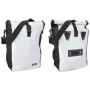 Fahrradgepäckträgertasche FISCHER 86264 – langlebig weiß/schwarz, für die Gepäckträgermontage