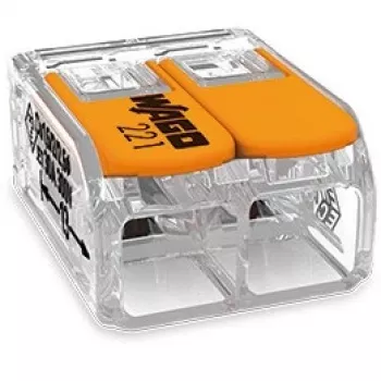 WAGO 221-612 - gerade - 450 V - Orange - Transparent - EN 60664