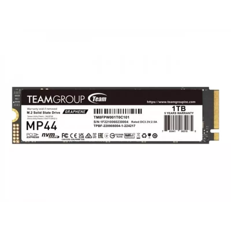 Team Group MP44 - SSD - 1 TB - Intern - M.2 2280 - PCIe 4.0 x4 (NVMe)