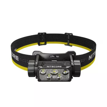 Stirnlampe Nitecore HC70 UHE — Stirnband-Taschenlampe, 1600 Lumen, stoßfest, wasserdicht, 0,172 kg, schwarz