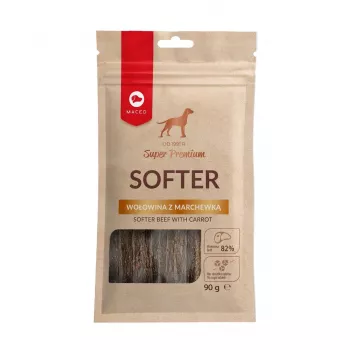 Hundeleckerlis MACED Softer Beef mit Karotte 100 g — weiche Rind- & Karottentrainingsleckerlis für ausgewachsene Hunde