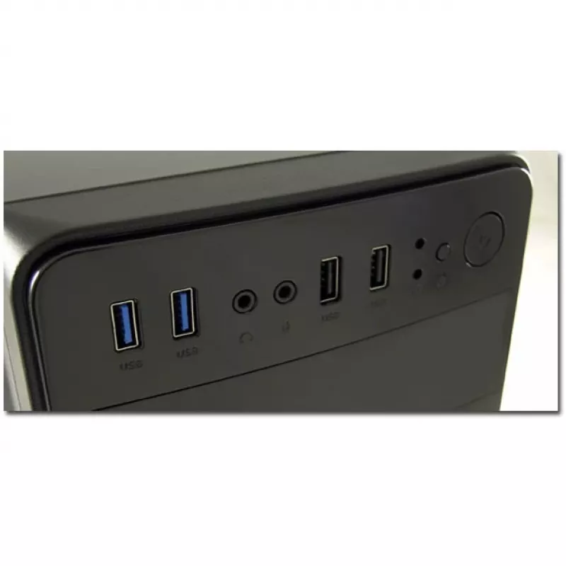 LC Power 2015MB - Tower - micro ATX - ohne Netzteil - Schwarz - USB/Audio (LC-2015MB-ON)