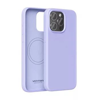 Handyhülle Vention Silicone Case KUFV0-40 für iPhone 15 Pro Max, Lila, Silikon Soft-Touch schlank Fit