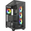 ELITE SHARK CA500, Tower-Gehäuse schwarz, 2x gehärtetes Glas