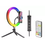 Ring-Lampe RGB 26 cm mit Stativ