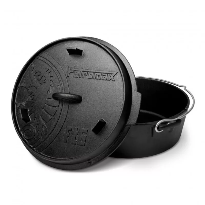 Dutch Oven Petromax ft6-t 5,5 L Schwarz Gusseisen