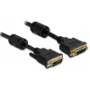 DVI-I-Kabel DeLOCK 83106 1m Schwarz
