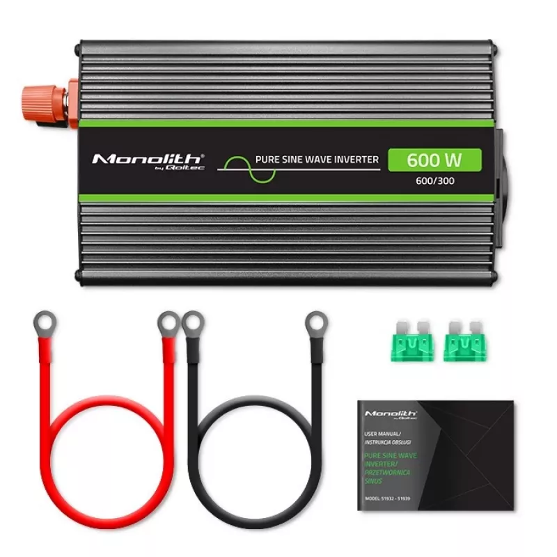 Qoltec Monolith Spannungswandler Auto 600 W 12 V