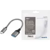 LogiLink USB 3.2 Gen1 Typ-C-Adapter C/M auf USB-A/F OTG Aluminium 0,15 m