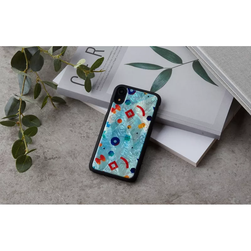 Schutzhülle iKins für iPhone XR – Schwarz Poppin Rock Design
