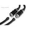 Schnellverschlusskupplung Alphacool ES BLH1A Push-in Female AG Chrom Schwarz Matt
