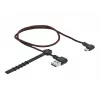 USB-Kabel DeLOCK EASY-USB 2.0 Typ-A auf Micro-B Stecker 0,5 m Schwarz