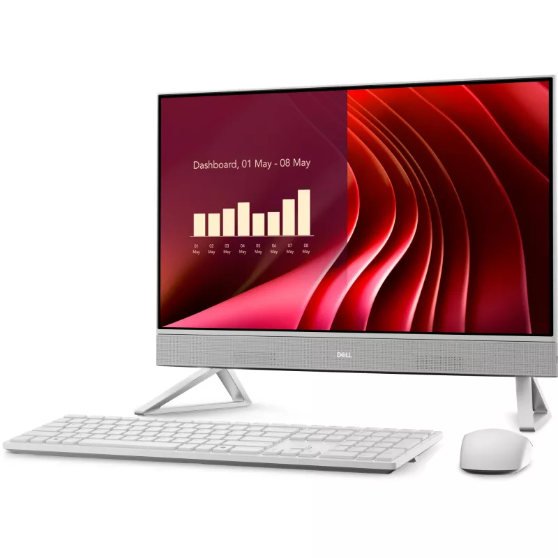 Dell 24 All-in-One EC24250/Core i5-1334U/16GB/512GB SSD/23.8 FHD/Intel Iris Xe/Kamera/WLAN + BT/Nordic Wireless Tastatur & Maus/W11Pro/3 Jahre Basic Vor-Ort